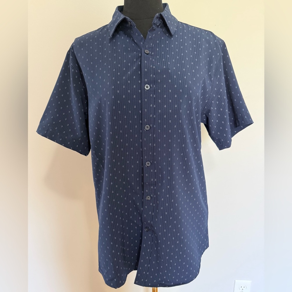 Men's Classic Navy Button Down Shirt
